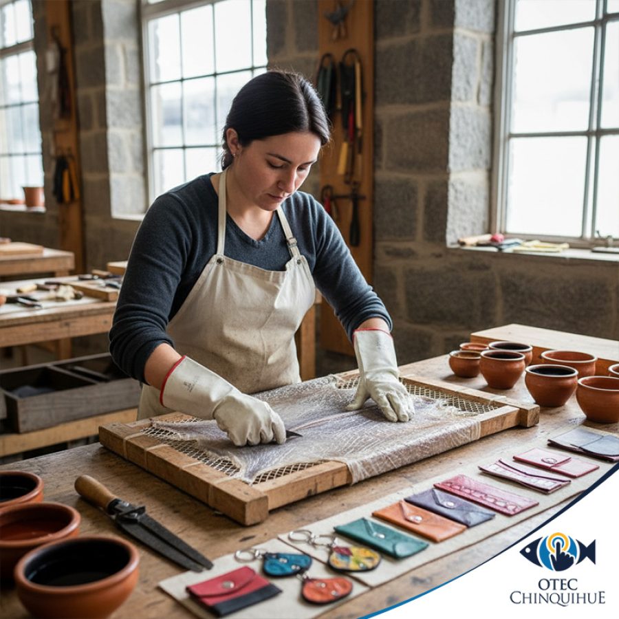 Técnicas básicas en el curtido artesanal de cuero