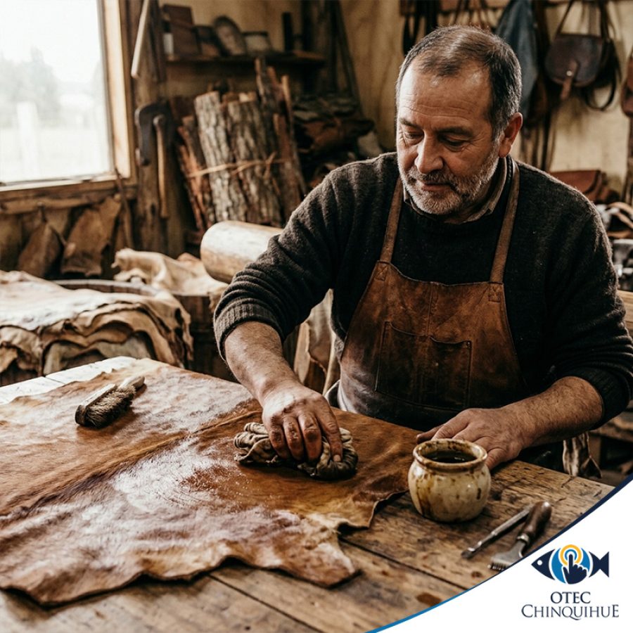 Técnicas de curtido y artesanía de cuero de pescado